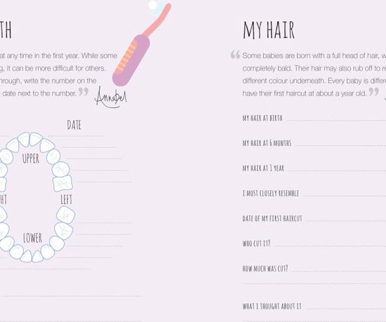 Baby's First Year Journal