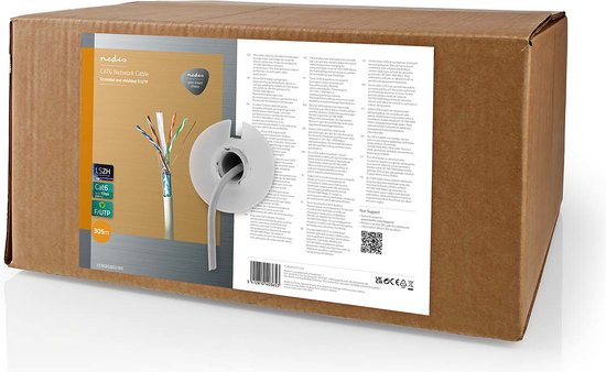 Nedis Netwerk Kabel Rol - CAT5e - Stranded - F/UTP - Koper - 100.0 m