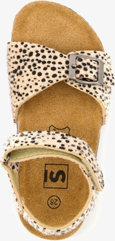 Scapino meisjes bio sandalen met cheetah print Bruin Maat 26 bol