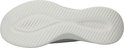 Onderkant van een grijze Skechers Slip-ins Ultra Flex 3.0 dames instapper met witte zool.