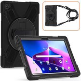 eSTUFF Lenovo TAB M10 3rd Gen 2022 10.1 (TB-328FU/TB-328XU) AUSTIN Defender-hoes zonder ingebouwde screenprotector - Zwart
