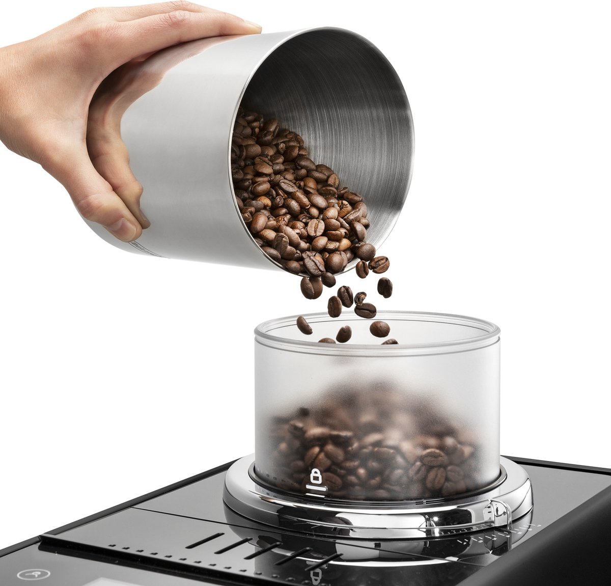 De’Longhi EXAM440.55.B, Espressomachine, 1,4 l, Koffiebonen, Gemalen koffie, Ingebouwde molen, 1450 W, Zwart — afbeelding 7