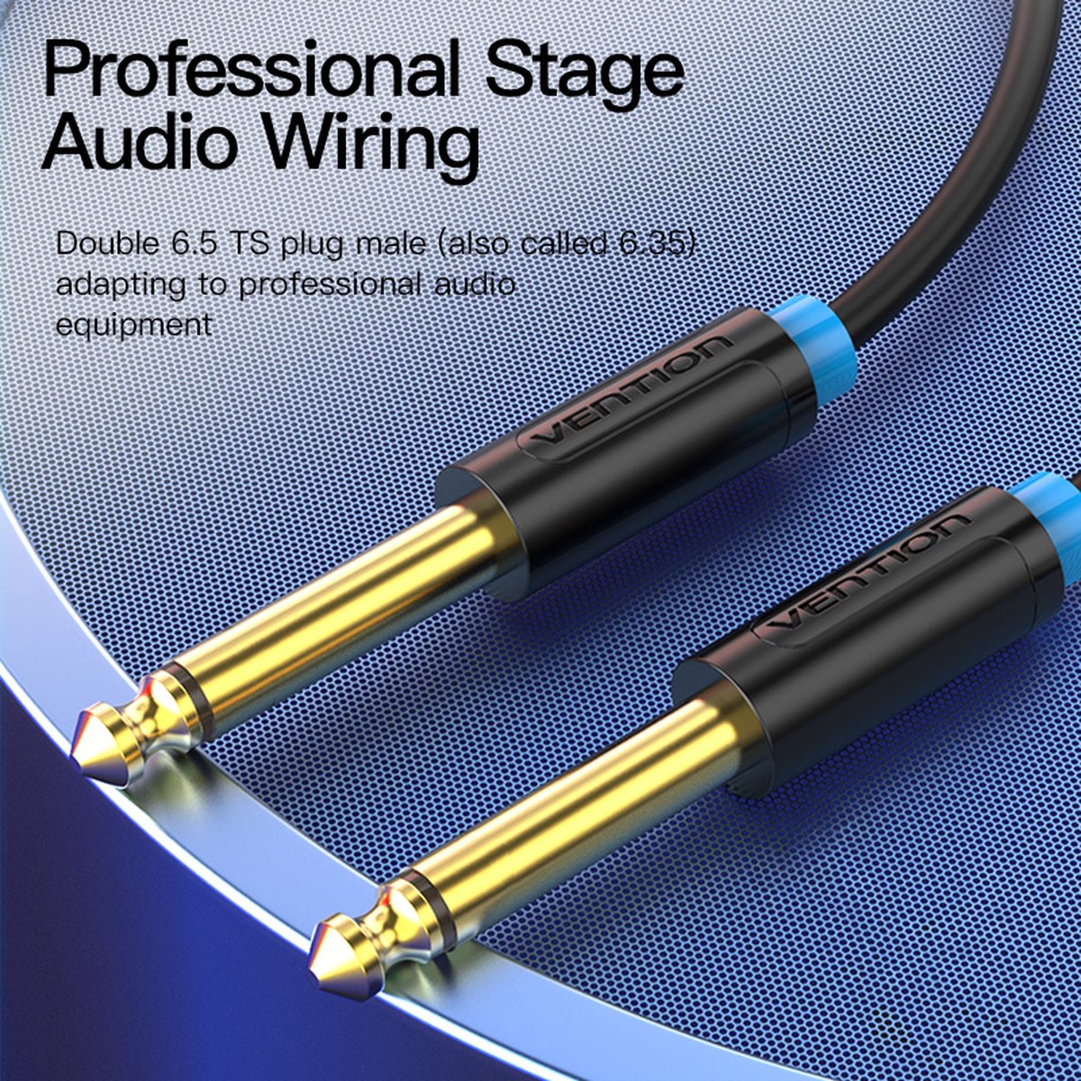 6.35mm Gitaarkabel, 1/4 Inch TS naar 1/4 Inch TS 6.35mm Phono Jack Recht naar Haakse Plug Instrument Draadsnoer Voor Elektrische Basgitaar, Versterker - 3meter 3m