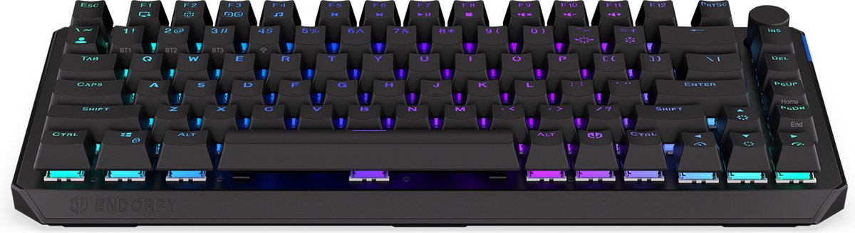 Endorfy Thock 75% Draadloos Kailh Red Switch RGB Engels Mechanisch Gamingtoetsenbord (EY5A073) thumbnail 4