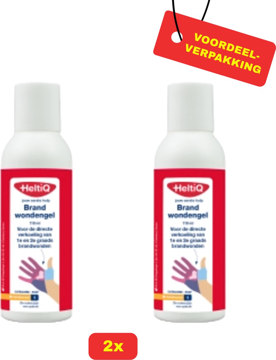 Goedkoopste 2X HeltiQ Brandwondengel - 2x 118ml - Voordeelverpakking!