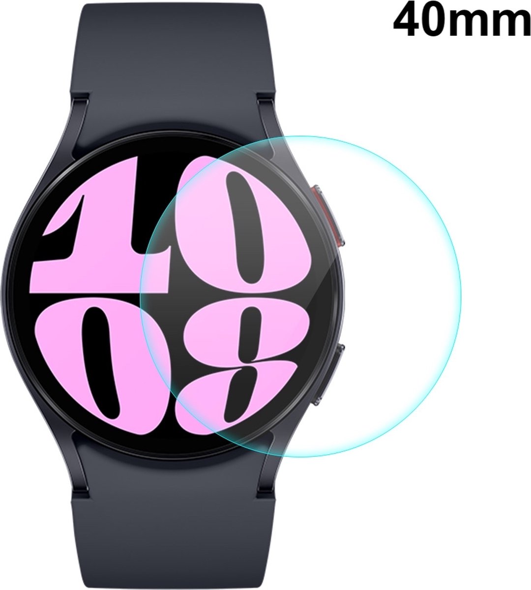 By Qubix - Screen protector - Tempered Glass - Geschikt voor de Samsung Galaxy Watch 7 - 40mm
