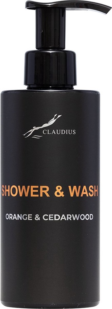 Goedkoopste Shower & Wash Sweet Orange & Cedarwood 300 ml - met pomp - zwarte fles