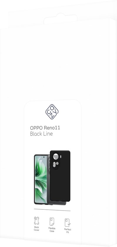 Cazy Soft TPU Case adapté pour Oppo Reno11 - Zwart