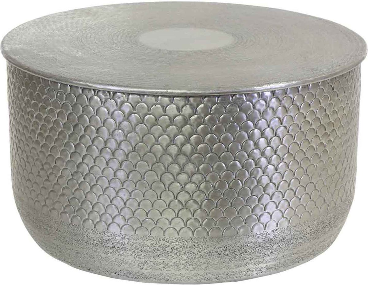Oosterse bijzettafel Alava zilver