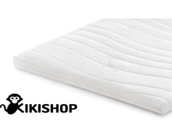 Kikishop 140x200 Orthopedisch Verantwoord -7-zone koudschuimmatras topper Antibacterieel - 4 Seizoenen - Luxe Wasbare Hoes - circa 9 cm dik