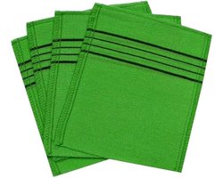 Korean Italy Towel (4 stuks) | Aziatisch peeling-washandje | Scrub handschoen | Exfoliërende scrubhandschoen