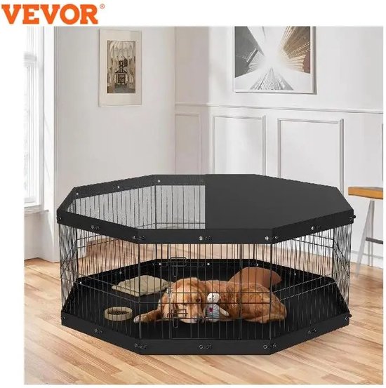 PawHut Veiligheidshek, box voor honden, modulair, opvouwbaar, geïntegreerde deur, 300 l, max. x 74,5 h, metaal, PP, wit PawHut Veiligheidshek, box voor honden, modulair, opvouwbaar, geïntegreerde deur, 300 l, max. x 74,5 h, metaal, PP, wit