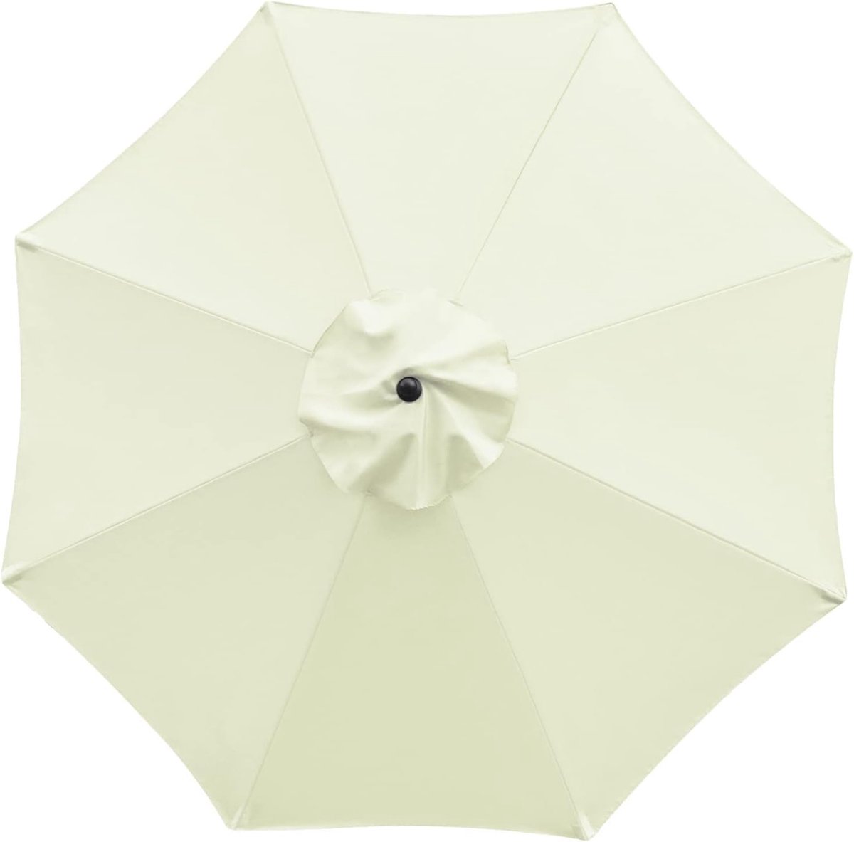 Vervangende hoes voor parasol Parasol Vervangende luifel Vervangende parasol stoffen hoes met 8 ribben Vervangende parasoldoek voor buitentafel ( Beige , Maat : 3m/8 ribben)