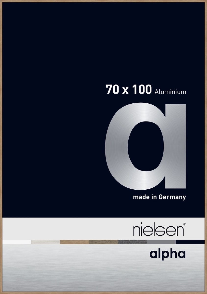 Nielsen Alpha Aluminium Wissellijst Oak 70x100cm Lichteiken