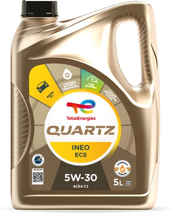 Total Quartz 5W30 5L - C2 INEO ECS Peugeot Citroen Toyota