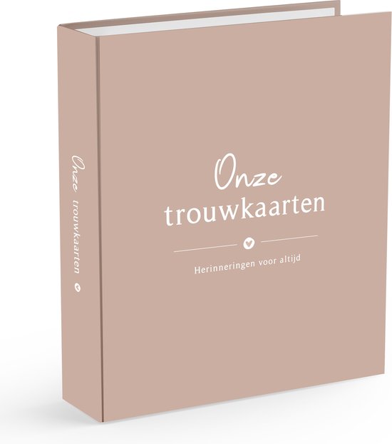 Foto: Fyllbooks trouwkaarten bewaarbundel trouwen huwelijkskaarten bewaarmap a5 formaat roze