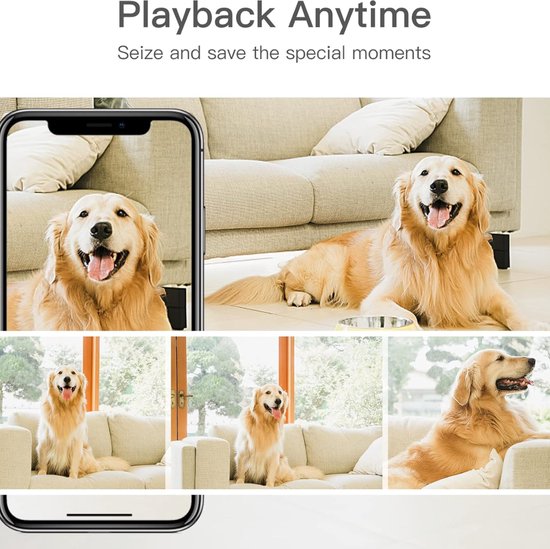 Hondencamera - Honden Camera - Huisdiercamera - Indoor Camera - Huisdier Camera - Petcam - Camerabewaking - Beveiligingscamera - Beveiligingscamera voor binnen - Beveiligingscamera binnen - Bewakingscamera - Bewakingscamera voor binnen van Hondencamera — afbeelding 2