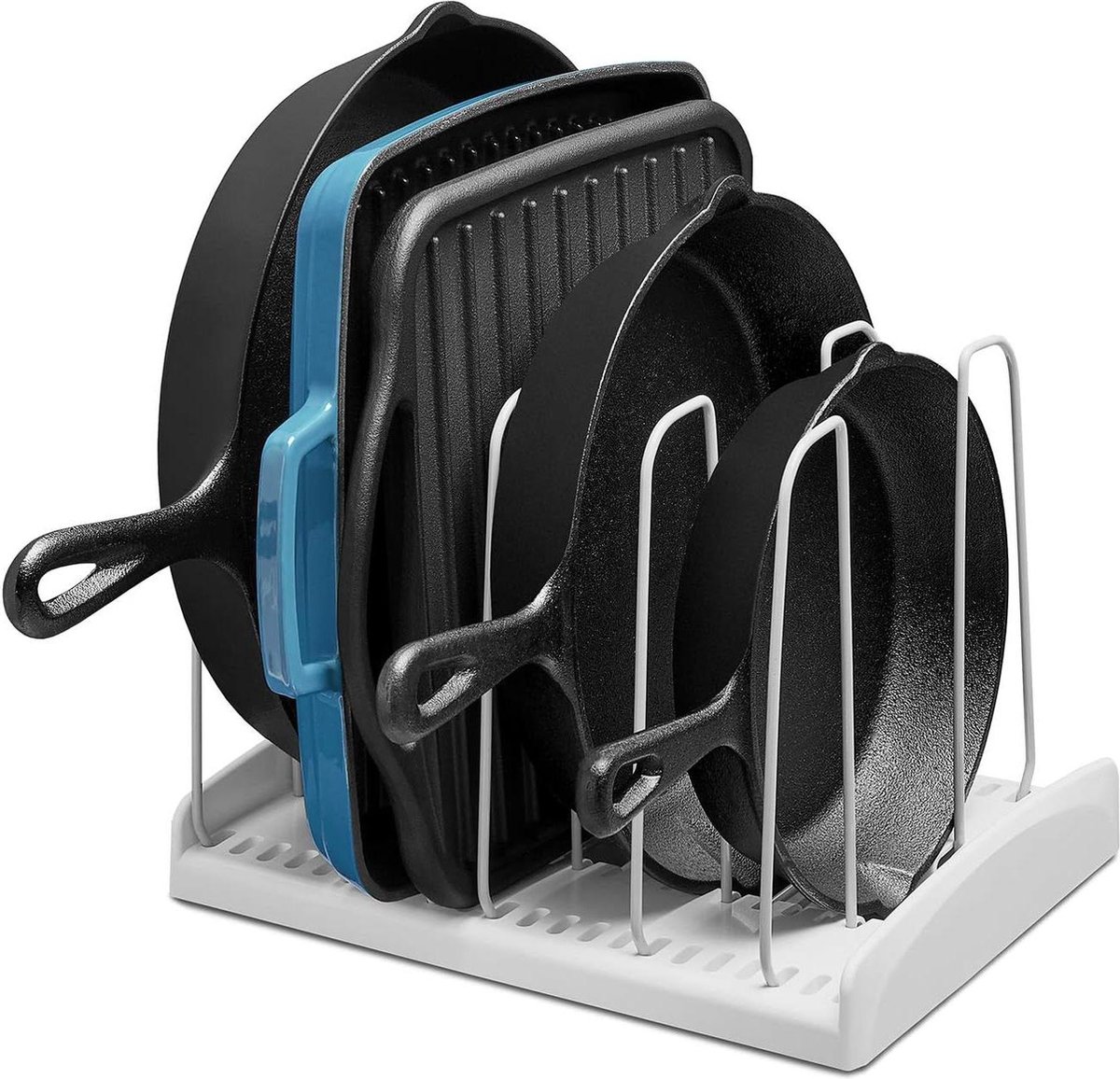 Verstelbare Pan Organizer - Koekwarenrek StoreMore 50109 Nieuw Wit