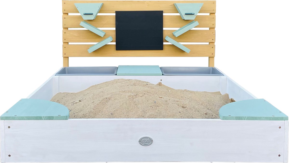 AXI Cato zandbak met zand & waterbakken en Speelwand Wit/groen - Zand & Water - Inclusief afdekzeil en gronddoek - 10 jaar garantie! — afbeelding 8