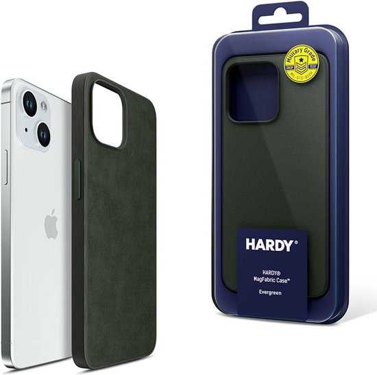 Coque de téléphone verte 3mk HARDY MagFabric pour Apple iPhone 15