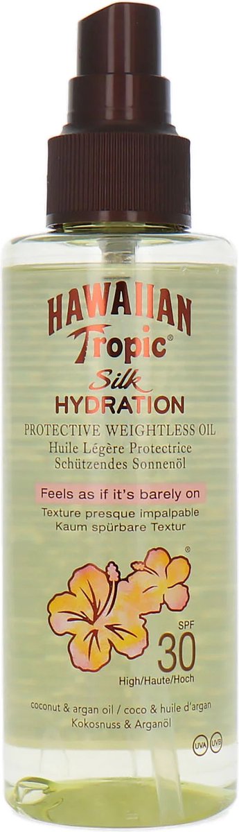 Goedkoopste Hawaiian Tropic Silk Hydration Weightless Oil - SPF30 - 150ml - 1 stuk
