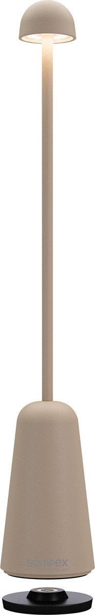 Sompex tafellamp MINIMAX - zand, oplaadbare tafellamp