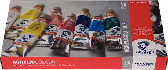 Peinture acrylique Van Gogh 10 tubes 40ml