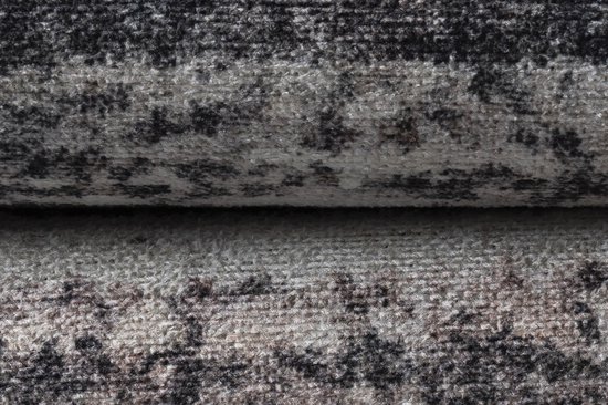 Tapis Tapiso Ritz Tapis Grijs Katoen Antidérapant Lignes de Salon Taille - 80x150