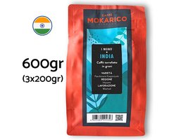 Mokarico India Single Origin Koffiebonen - Parchment Kaapiroyale - 3 x 200gr