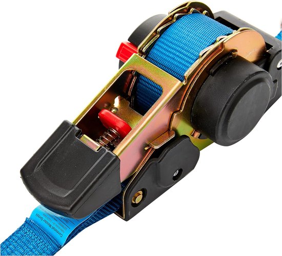 Sjorband 25 mm, 3.0 meter, gesp 804, 125/250 daN (voorraad