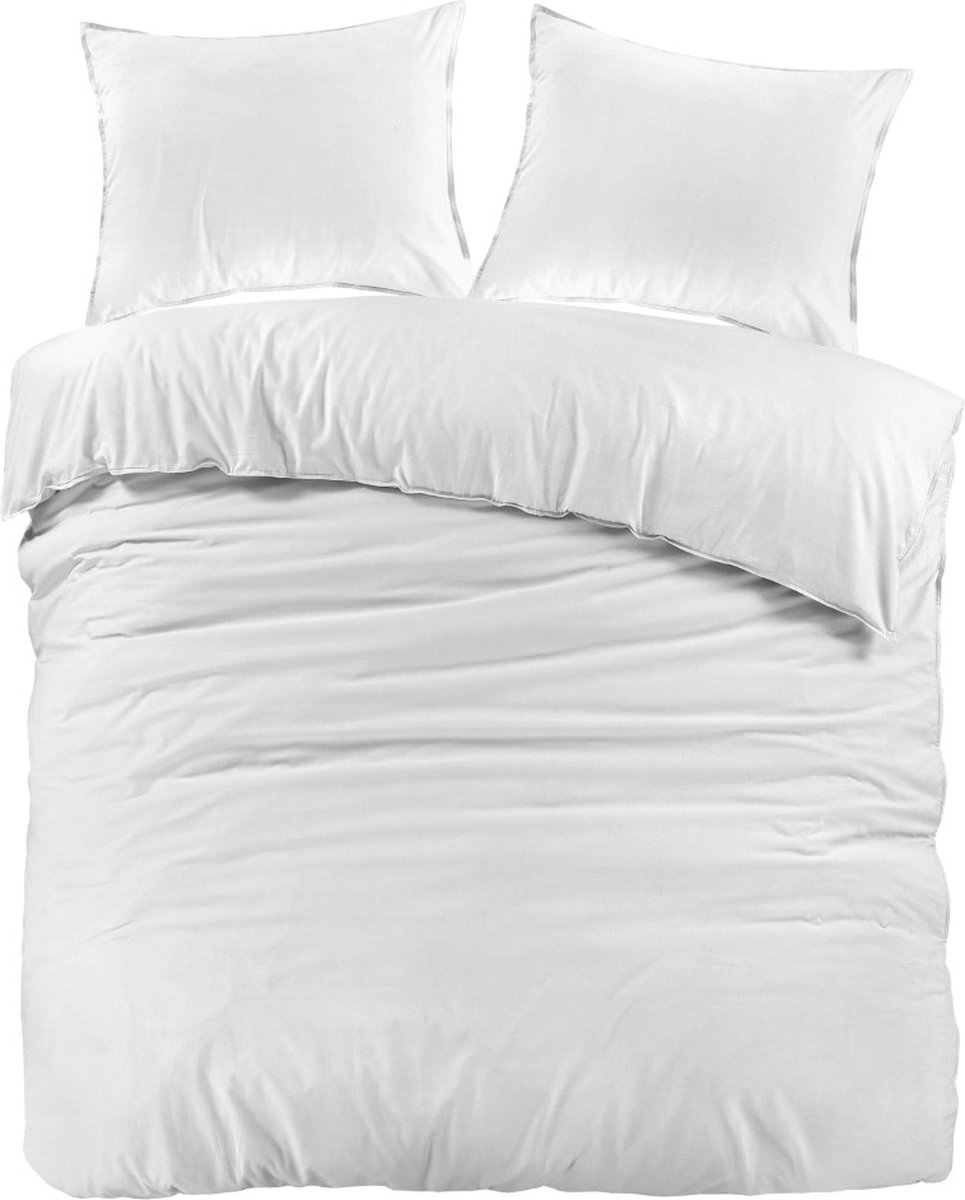 Day Dream Jeans Stitch - Dekbedovertrek - Tweepersoons - 200 x 200/220 - Wit