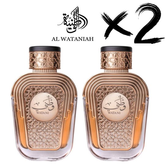 AL WATANIAH 2 X Parfum WATANI Violet, 100 ml
