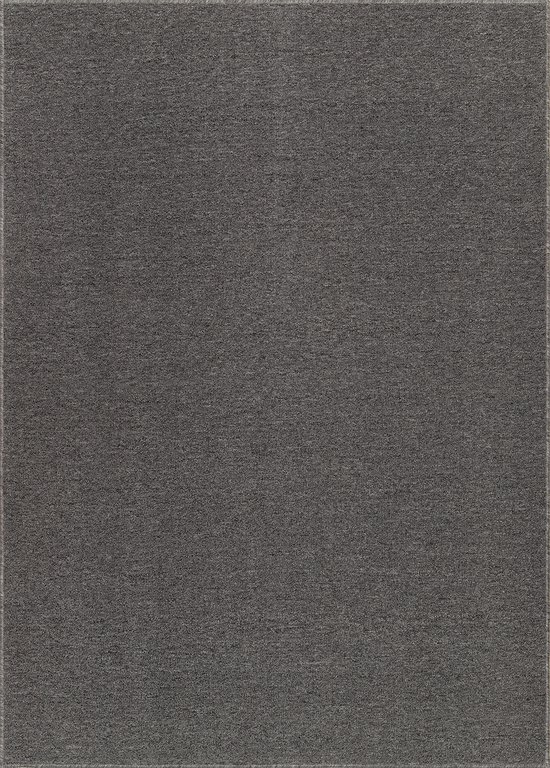 Tapis Tapiso Nizza Tapis Grijs à Poils Ras Antidérapant Lavable Taille - 80x150