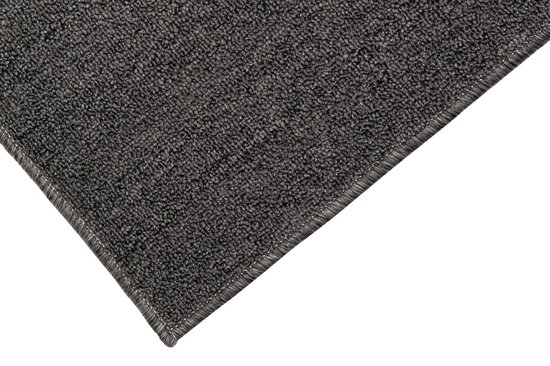 Tapis Tapiso Nizza Tapis Grijs à Poils Ras Antidérapant Lavable Taille - 80x150