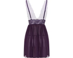 Christine le Duc - Babydoll en String - Lingerie Erotisch - Lieve - Paars