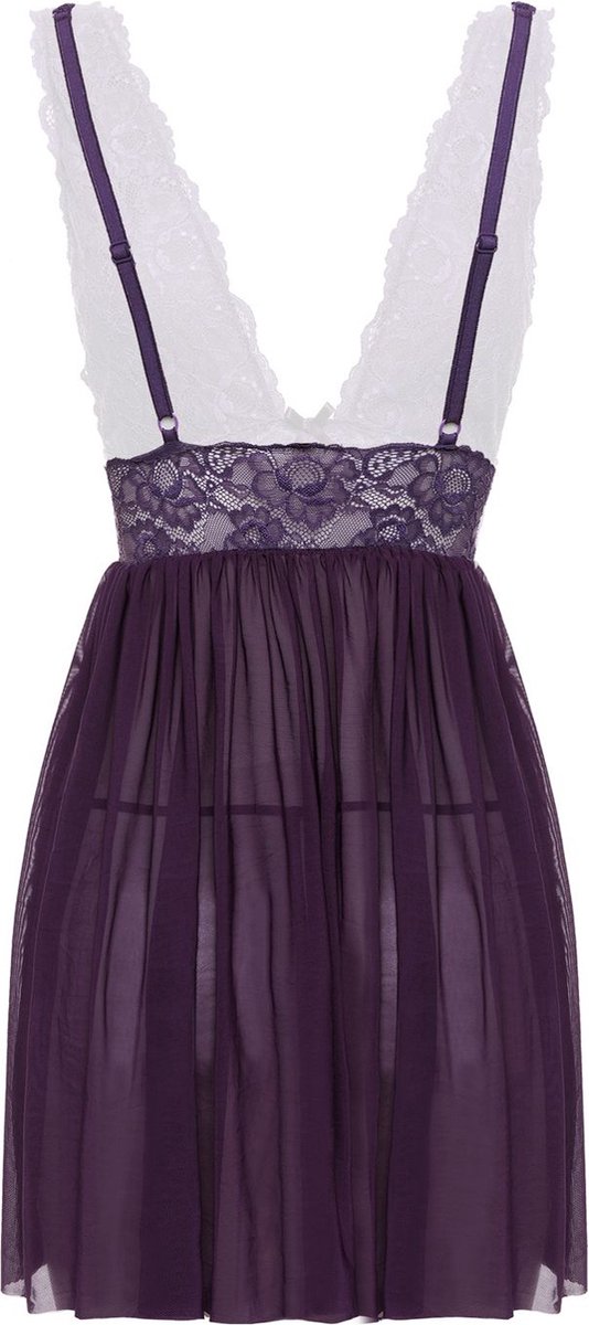 Goedkoopste Christine le Duc - Babydoll en String - Lingerie Erotisch - Lieve - Paars