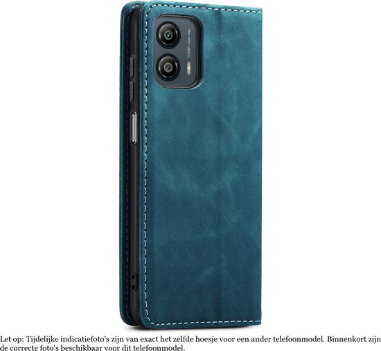 Étui adapté pour Xiaomi Poco F6 - Book Case Cuir Slimline Blauw