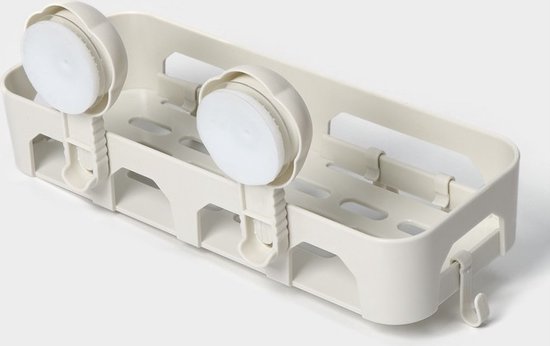 AnyPrice® Étagère de douche sans Embouts – Étagère – Fixation murale sans Embouts – Étagère de douche en plastique pour rangement de salle de bain – Idéale pour Shampooing et gel douche