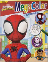 Marvel Spidey - MegaColor Disney kleur- en stickerboek - Marvel Spidey and his Amazing friends - Extra dik! - Kleurboek met 25 stickers - +/- 130 Kleurplaten - Knutselen voor kinderen - Geschikt voor kleurpotloden - Kleuren - Cadeau - Knutselen