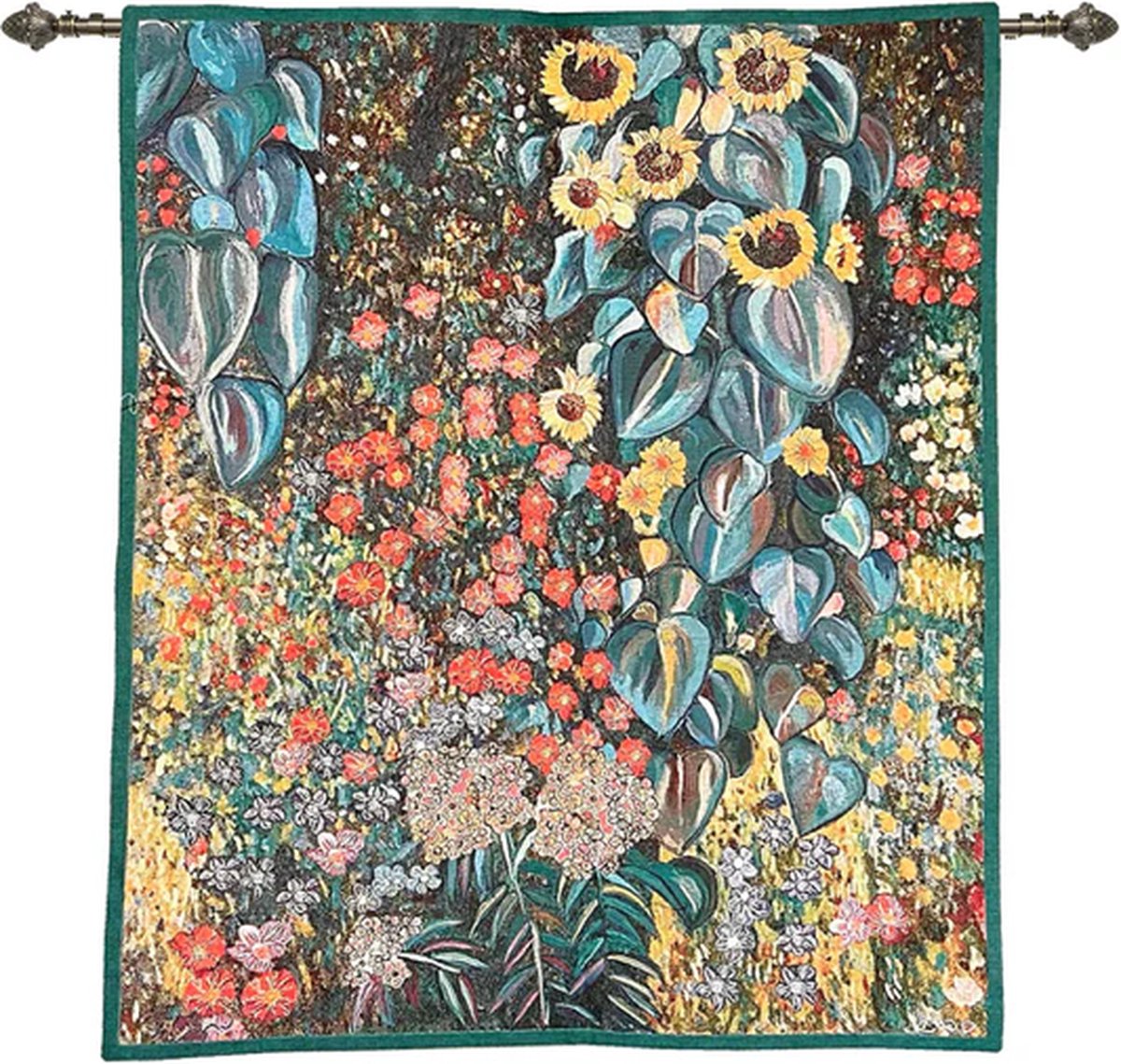 Signare Wandkleed - Country Garden - Gustav Klimt - 119 x 140 cm Multi