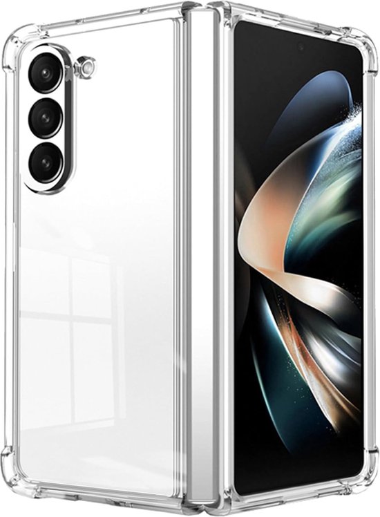 Casemania Coque adaptée pour Samsung Galaxy Z Fold 6 - Transparente - Anti Shock Back Cover