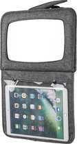 Yrda 2-in-1 Baby Autospiegel en Tablethouder - Verstelbare Hoek - iPad Houder - Universele Pasvorm - Grijs