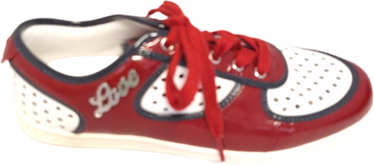 MOCHINO SNEAKER -SMILE SOFTLY-ROSSO/BLU-SIZE 39