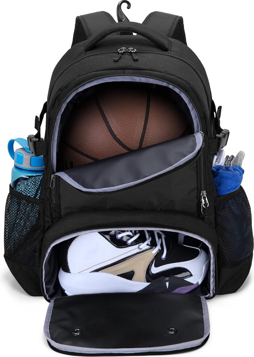 LifeStages Basketbalrugzak voetbalrugzak met ballenvak en schoenenvak voor. bol