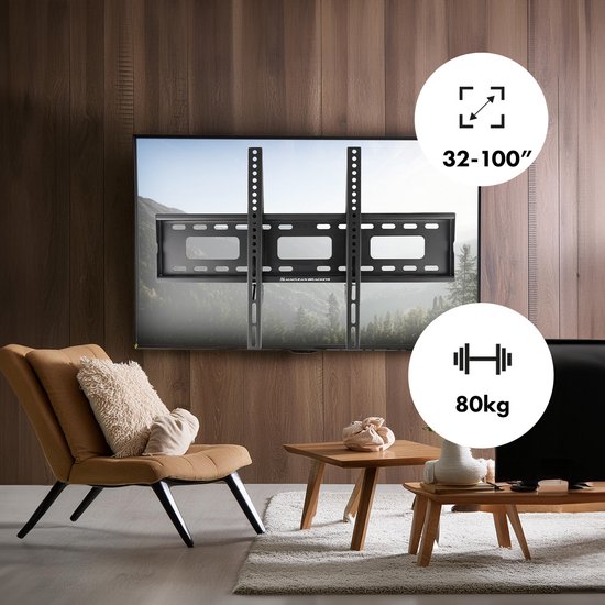 Equip 650327 Soporte de Pared para TV 43-80 Doble Brazo Articulado VESA 800X400 Max. 50Kg