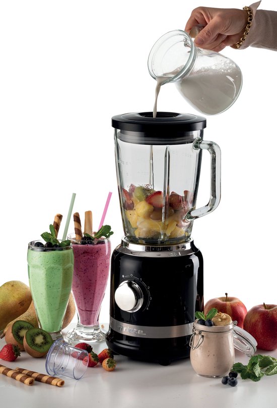 Ariete 0585/02 Blender - 1.5 liter - 1000 W - glazen kan - RVS - pulse functie - ice crusher - zwart van Ariete — afbeelding 3