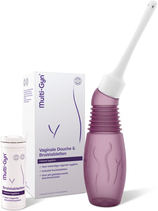 Foto: Multi gyn vaginale douche 10 bruistabletten vaginale douche voor intieme hygiene intieme verzorging voor optimale vaginale gezondheid te gebruiken tegen afscheiding jeuk en irritatie vaginale douche spoelt schoon op effici nte en milde wijze