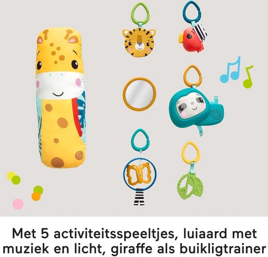 Baby Speelkleed Met Boog - Babyspeelgoed 0 Jaar - Kinderspeelgoed 1 Jaar - Speelmat - Babygym - Groen van LUDI — afbeelding 5