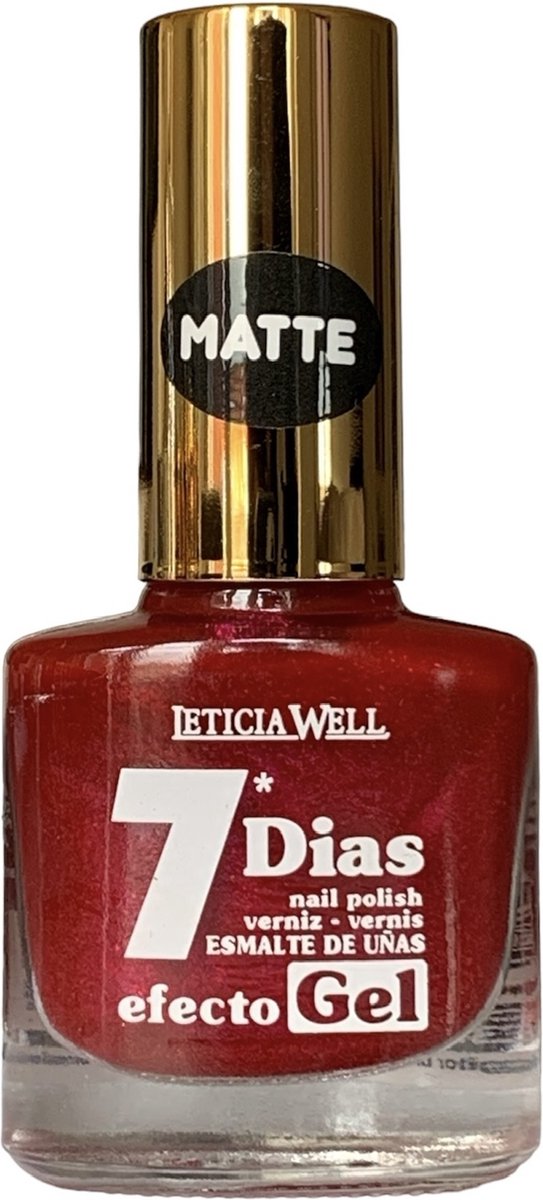 Goedkoopste Leticia Well - Nagellak - Matte Shimmer Fel Roze - 1 flesje met 13 ml inhoud - Nummer 242