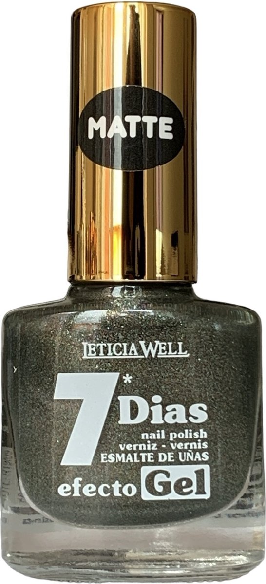 Goedkoopste Leticia Well - Nagellak - Matte Shimmer Koel Licht Groen Grijs - 1 flesje met 13 ml inhoud - Nummer 243